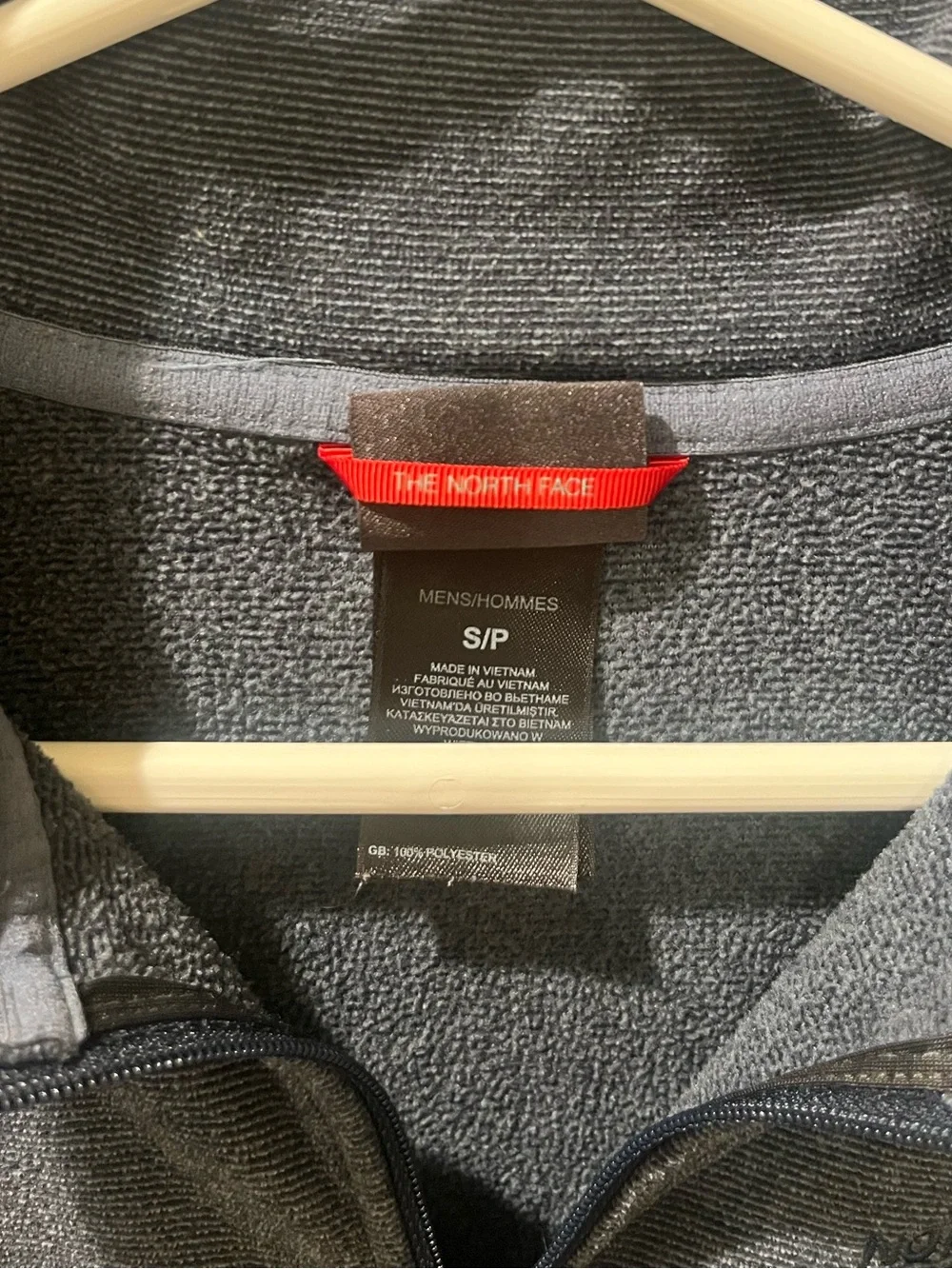 The North Face Slate Blue 1/4 Zip Fleece Pullover